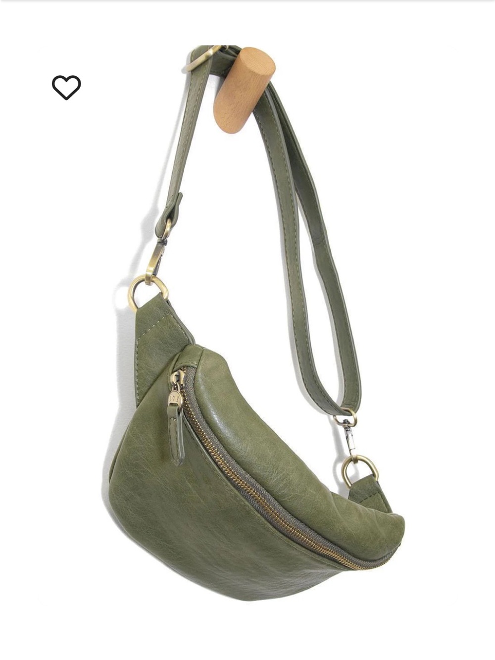 Joy Susan Shiloh Light taupe vegan Leather Crossbody Belt Bag - Women